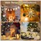 Metal Christmas String Lights Christmas Snowflake Snowman Deer Pattern Light, Warm White(1 Pack), 6 FT 10 LED Battery Operated Fairy Decor Hanging Lights for Christmas Xmas Tree Room Party